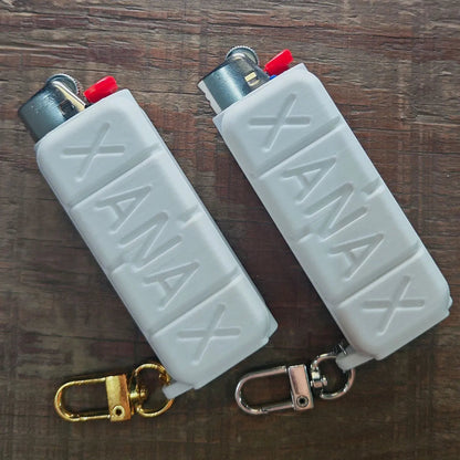 XANAX Lighter Case Cover Sleeve For Regular Bic J6 Lighters With Keychain Hook Good Vibrations Adult Super Store