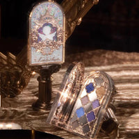 Little Angel Flower Knows Eyeshadow Palette Eye Glitter Make Up Palette Long Lasting 9 Color Eye Shadow For Girl And Women Good Vibrations