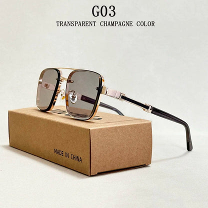 New Sunglasses For Men Luxury Fashion Glasses Sunscreen  Square Sunglasses Women Trendy Vintage Gafas De Sol Hombre Zonnebril Su Good Vibrations