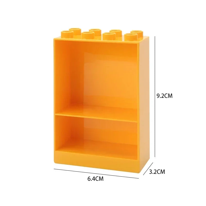 Big Building Blocks Play House Furniture Accessories Indoor Utensil Bed Compatible Large Bricks Assemble Toys Children Kids Gift Good Vibrations