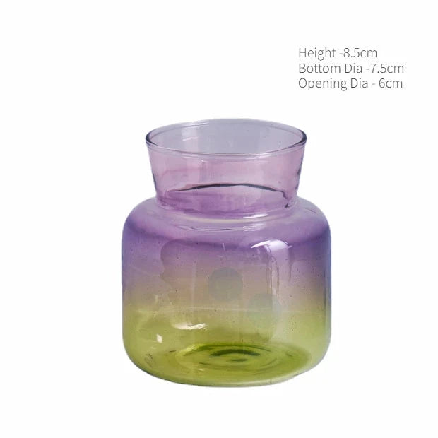Nordic Mini Vase Creative Flower Vases Decorative Glass Bottles Wedding Centerpieces Home Decor Decoration Good Vibrations