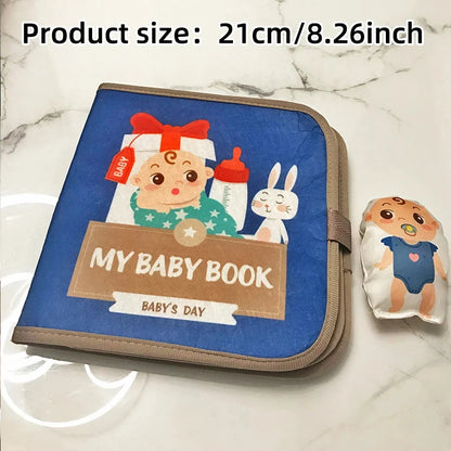 Early Education English Interactive Cognitive Cloth Books Baby Learning Books Baby Soft Books Children's Toys Good Vibrations