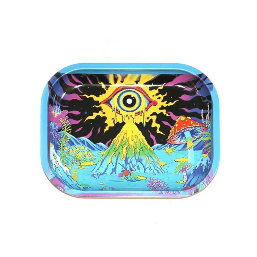 Various Pattern Designs Rolling Tray Herb Tinplate Plate Grinder Tools Rolling Tray 180 x 140 MM Herb Tobacco Smoke Accessories Good Vibrations Adult Super Store