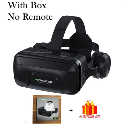 VR Glasses Virtual Reality Headset Viar Devices Helmet 3D Lenses Smart Goggles For Smartphones Phone Mobile Gogle Game Accessory Good Vibrations