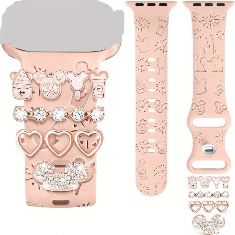 Adorable Cartoon-Themed Watch Strap Charms & Decorative Buckles for a Stylish Wristwear Upgrad Good Vibrations
