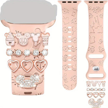 Adorable Cartoon-Themed Watch Strap Charms & Decorative Buckles for a Stylish Wristwear Upgrad Good Vibrations