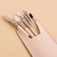Mini Brush 8-Piece Makeup Bag Portable concealer powder brush set soft fur make-up tool Good Vibrations