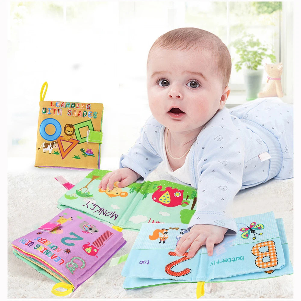 Baby Soft Cloth Book 0-36M Early Learning Toy Parent-child Interactive Montessori Puppet Educational Toy for Boy Girl Kids Gift Good Vibrations