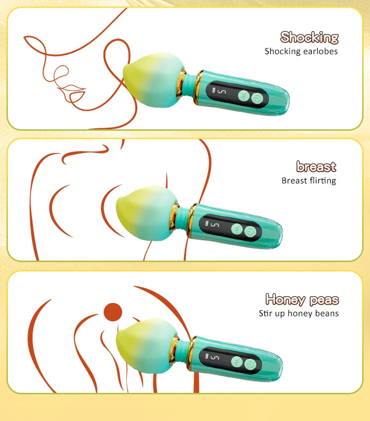 MINI AV 360° Stimulate Stick Nipple and Clitoris Massage Stimulation Toy Powerful Magic Wand Personal Massager Female Vibrators Good Vibrations Adult Super Store