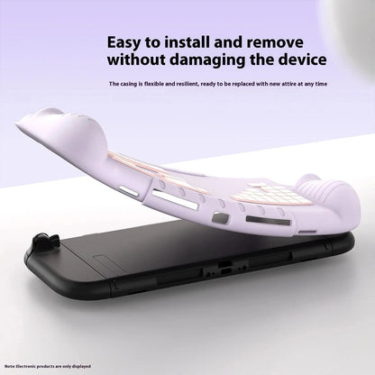 Silicone Protective Case Kit for Switch 2 Soft Touch Shockproof & Heat-Dissipating Design, Easy Snap-On Installation for NS2 Good Vibrations