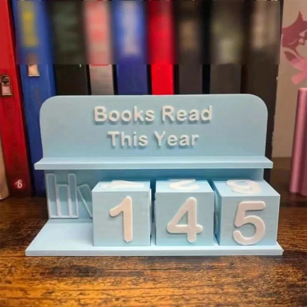 Books Read This Year Counting Ornaments 3D Printed Book Read Tracker Library Decor Ornament for Teachers Writers Library Lovers Good Vibrations