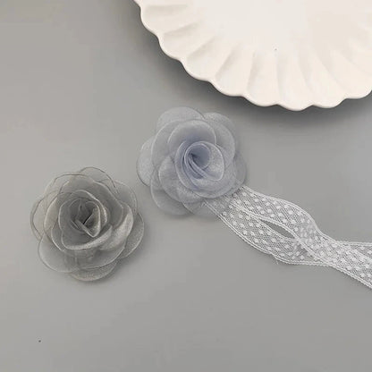 Girls Bridesmaid Wrist Flowers Pearl Ribbon Rose Bracelet for Wedding Prom Party Bride to Be Bridesmaid Gift Wedding Accessories Good Vibrations