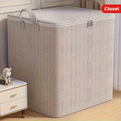 Extra Large Storage Box with Lid Modern Space Saving Design Durable for Clothes Bedding Home Organization Wardrobe Moving Good Vibrations