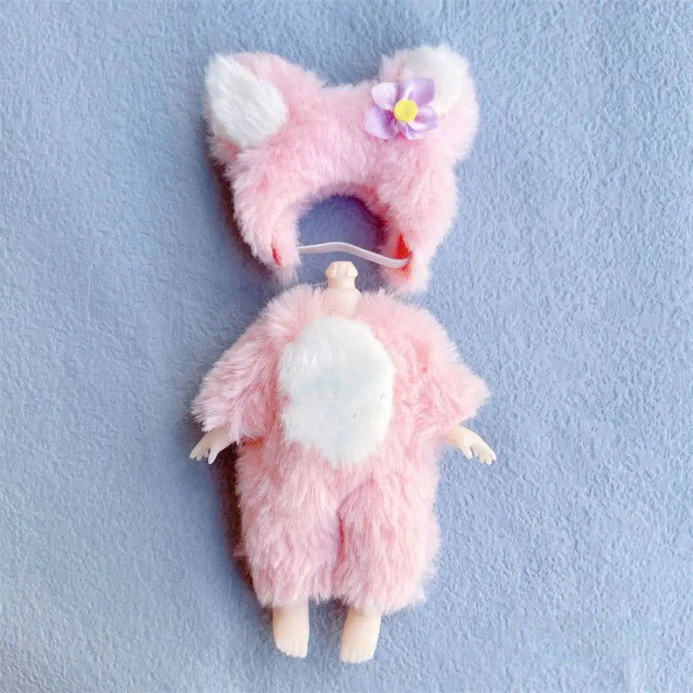 10 Styles Doll Clothes Dresses with Cartoon Hat Cute Fashion Skirts Plush Animals Mini Animal Doll Outfit Good Vibrations