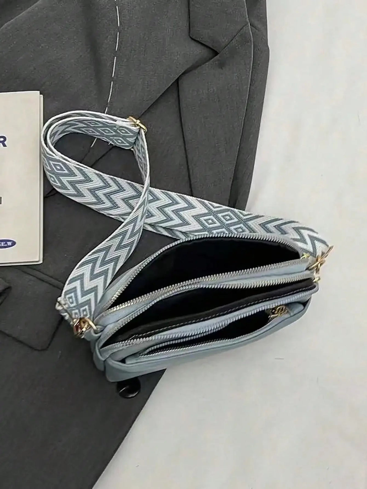 Motorcycle Simple Solid Color Crossbody Bag Shoulder Bag, Women Casual Handbag,Fashionable PU with Phon E Wallet Good Vibrations