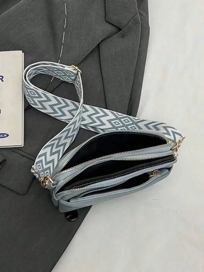 Motorcycle Simple Solid Color Crossbody Bag Shoulder Bag, Women Casual Handbag,Fashionable PU with Phon E Wallet Good Vibrations