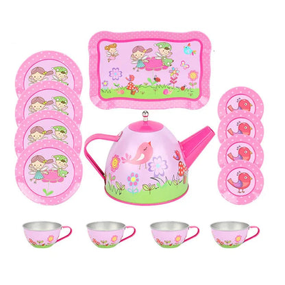 DIY Pretend Play Toy Simulation Tea Set Tableware Play House Kitchen Afternoon Tea Game Toys Gifts For Children Kids Girls Good Vibrations