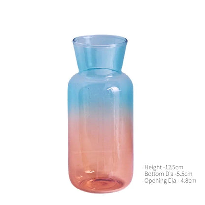 Nordic Mini Vase Creative Flower Vases Decorative Glass Bottles Wedding Centerpieces Home Decor Decoration Good Vibrations