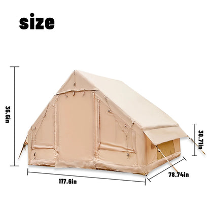 Triangle Inflatable Tent Easy Setup 4 Season 2 Persons Waterproof Windproof Outdoor Tent portable house hiking fishing Good Vibrations