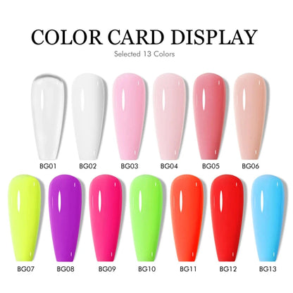 CHUNSHU 6 IN 1 Extension UV Gel Polish In A bottle Builder Nail Gel Rubber Base Coat Semi Permanent Nails Art Self-leveling 15ML Good Vibrations