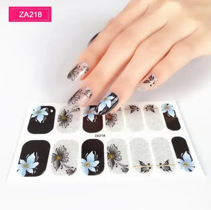 Nail Stickers DIY Decals For Nail Art Wraps Women Beauty Full Cover Nail Manicures Decorations Uñas Postizas Press On Nails Good Vibrations