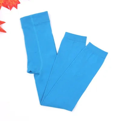 Plus Velvet Children Pants Winter Girls Leggings Warm Leggings For Kids Candy Colors Girls Trousers 3-9 Year Baby Leggins Good Vibrations