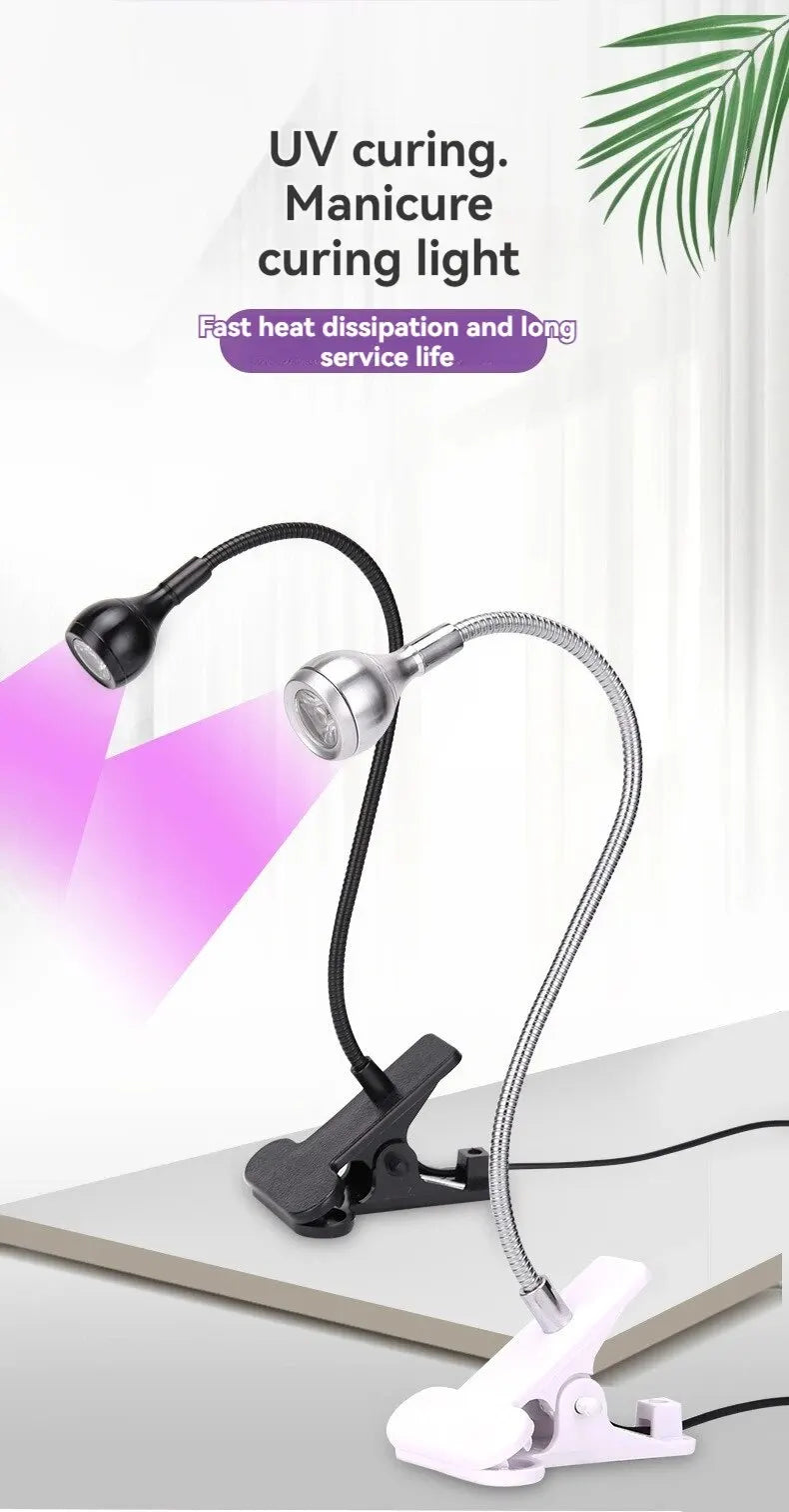 Nail Lamp LED Portable Nail Dryer With Clip Dryer Lamps NailsLamp For Gel Polish Professional Nails Art Tools Home Salon Manicur Good Vibrations