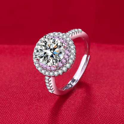 925 Sterling Silver Ring Hot AAA Zircon adjustable Size Engagement Rings For Women Wedding Ring Party Fashion Nice Jewelry Gift Good Vibrations