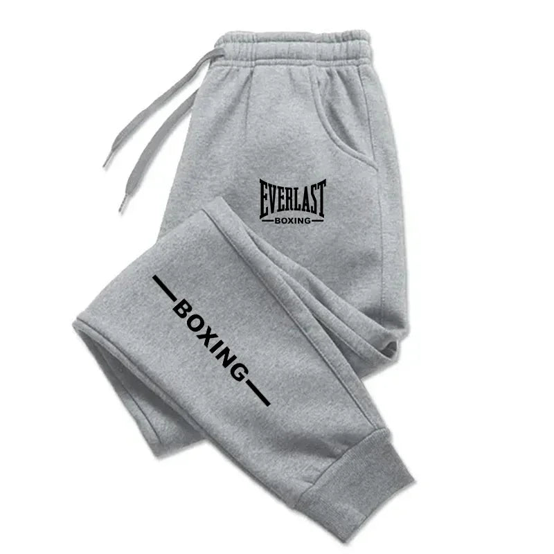 2025 Autumn EVERLAST Printed Jogging Pants Men's Tracksuit Pants for Men Sweatpants Jogger Men Brushed Gym Women Winter Trousers Good Vibrations