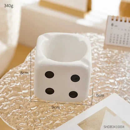 Dice Ashtray Modern Home Living Room Decoration Office Meeting Room Desktop Ornament Smoking Accessories Ash Tray Gift Good Vibrations Adult Super Store