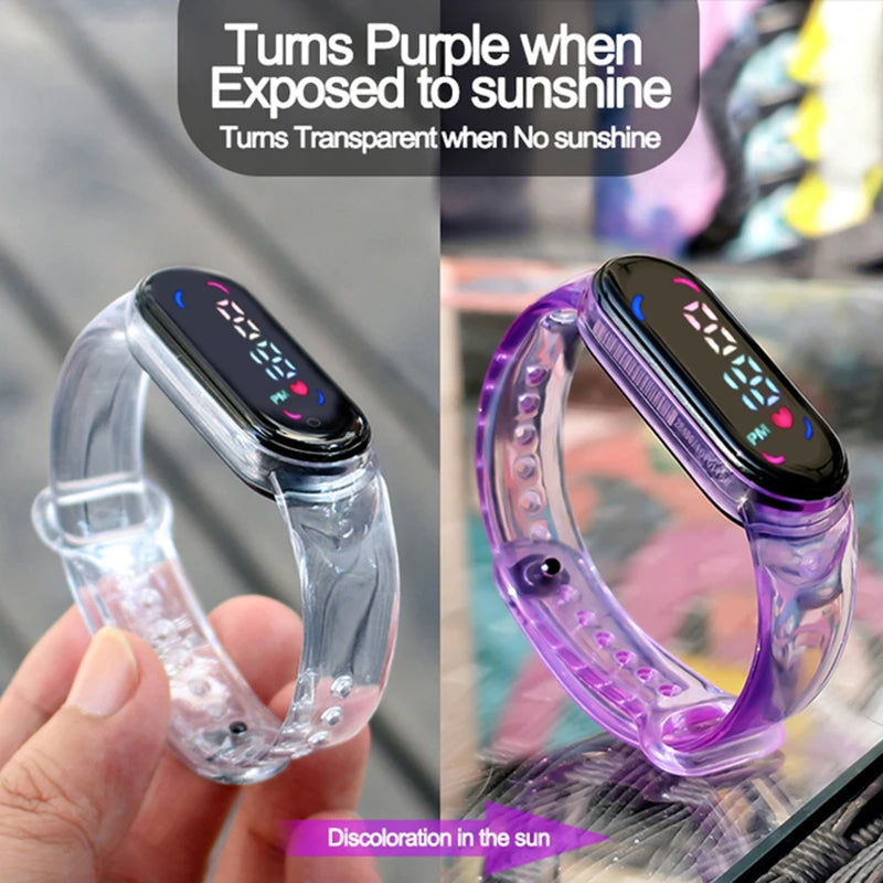 Mario Bros Children's Watches Action Figures Luigi Princess Peach Yoshi Bowser kids Sport Wristband Waterproof Digital Watch Toy Good Vibrations