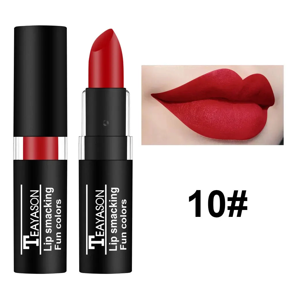 Matte Lipstick Long Lasting Waterproof Black White Lip Gloss Velvet Lip Tint Christmas Halloween Make Up Wholesale Good Vibrations
