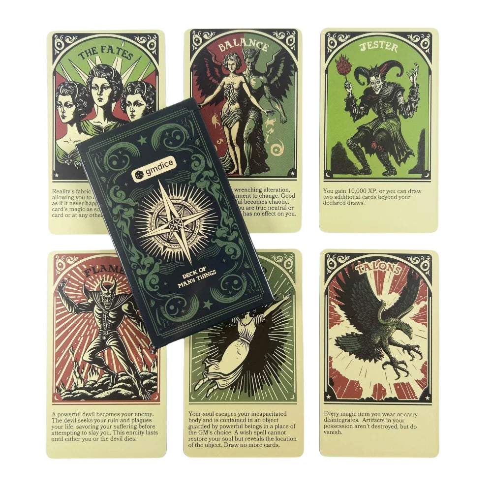 Deck of Many Things Entertainment Card Family Gathering Divination Deck Tarot Board Playing Oracle Cards Game Good Vibrations