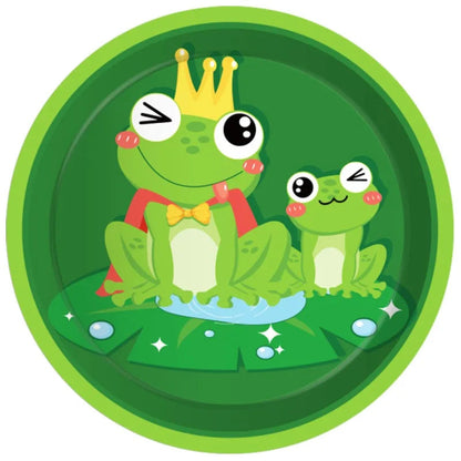Cartoon Frog Birthday Party Decoration Tablecloth Tableware Boy/Girl Party Set Baby Shower Supplies Gift Good Vibrations