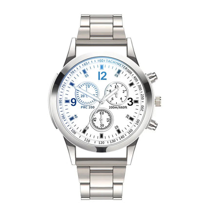 New Men Watches Luxury Band Round Watch Fashion Blu-ray Roman Watch for Man Relojes Para Hombre שעון ספורט Часы Мужские Наручные Good Vibrations