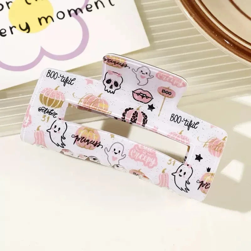 Halloween Theme - With Ghost/Pumpkin/Bat Patterns, Perfect For Holiday Party Costumes, Fashion Accessories For Women And Girls Good Vibrations