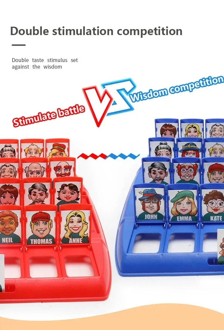 Guess Who I Am Board Game Toy Parent-child Friend Interaction Game Children's Logical Reasoning Puzzle Toys for Boy Girl Gifts Good Vibrations