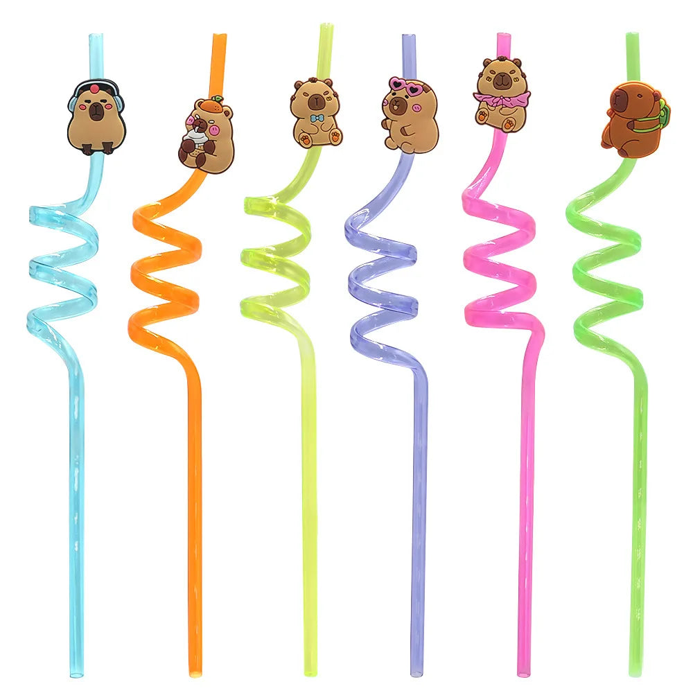 Cartoon Capybara Birthday Party Decoration Disposable Tableware Cup Plate Napkins Tablecloth Banner Baby Shower Party Supplies Good Vibrations