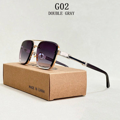 New Sunglasses For Men Luxury Fashion Glasses Sunscreen  Square Sunglasses Women Trendy Vintage Gafas De Sol Hombre Zonnebril Su Good Vibrations