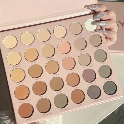 30 Colors Eyeshadow Palette Matte & Pearl Finishes Multicolor Eye Shadow Disc for Daily Makeup Professional Beginner Friendly Good Vibrations