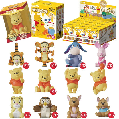 JANDOOM Disney Toy Story Zootopia Stitch Pooh Bear Mickey Mouse Action Figure Blind box Rice Grain Doll Anime Model Toys Gifts Good Vibrations