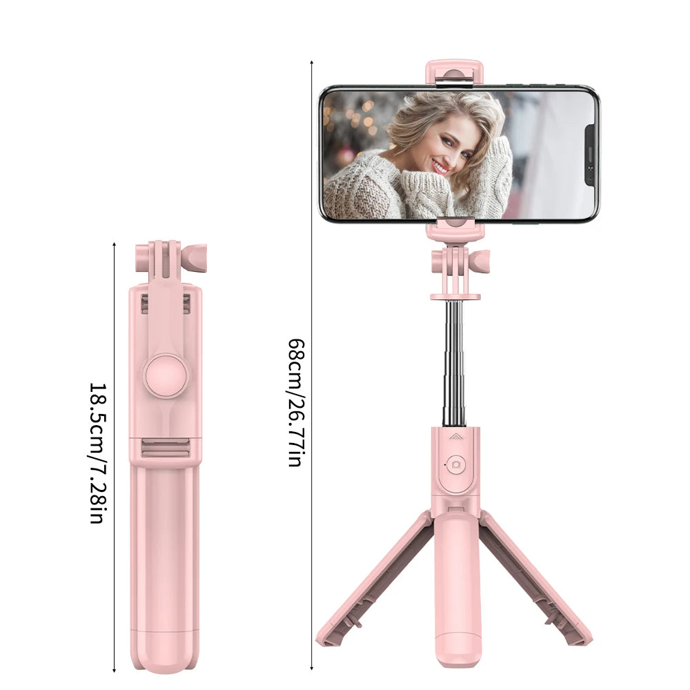 Wireless Selfie Stick Tripod Stand with Detachable Remote for iPhone Mobile Phone Tiktok Live Streaming Good Vibrations Adult Super Store