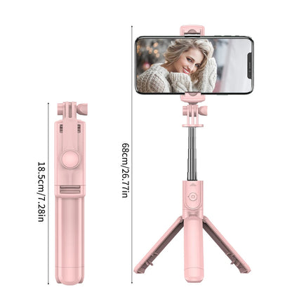 Wireless Selfie Stick Tripod Stand with Detachable Remote for iPhone Mobile Phone Tiktok Live Streaming Good Vibrations Adult Super Store
