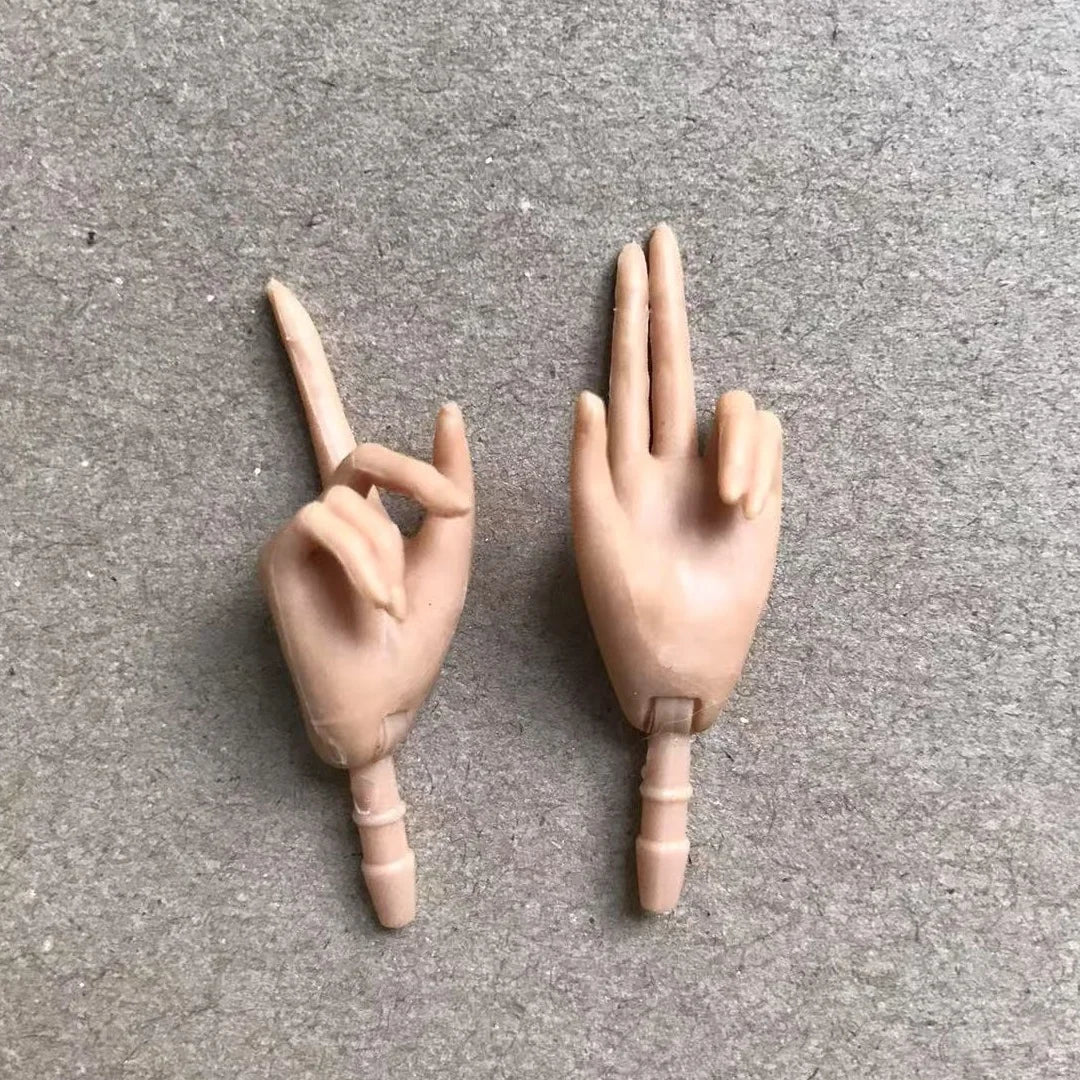 New Original Replacement Doll Hands Monstering High Doll Toy Parts Black Gray Yellow Blue Fishman Doll Hands DIY Toy Accessories Good Vibrations