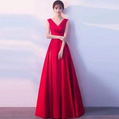 Toast Bridesmaid Evening Dresses Women's 2025 New Fashion Slim Annual Meeting Host Long Dress Female Birthday Party Banquet Dres Good Vibrations