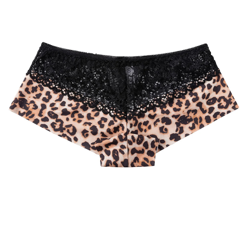Women's Boxers Sexy Lace Panties Perpective Seamless Female Underwear Elasticity Breathable Shorts Women Solid Boxers Lingerie Good Vibrations