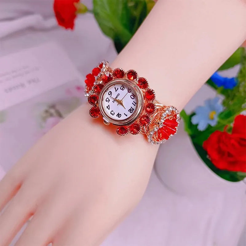 New Fashion Top Watches For Woman Big Vintage Casual Quartz Watch Ladies Stainless Steel Bracelet Watches For Gifts Reloj Mujer Good Vibrations