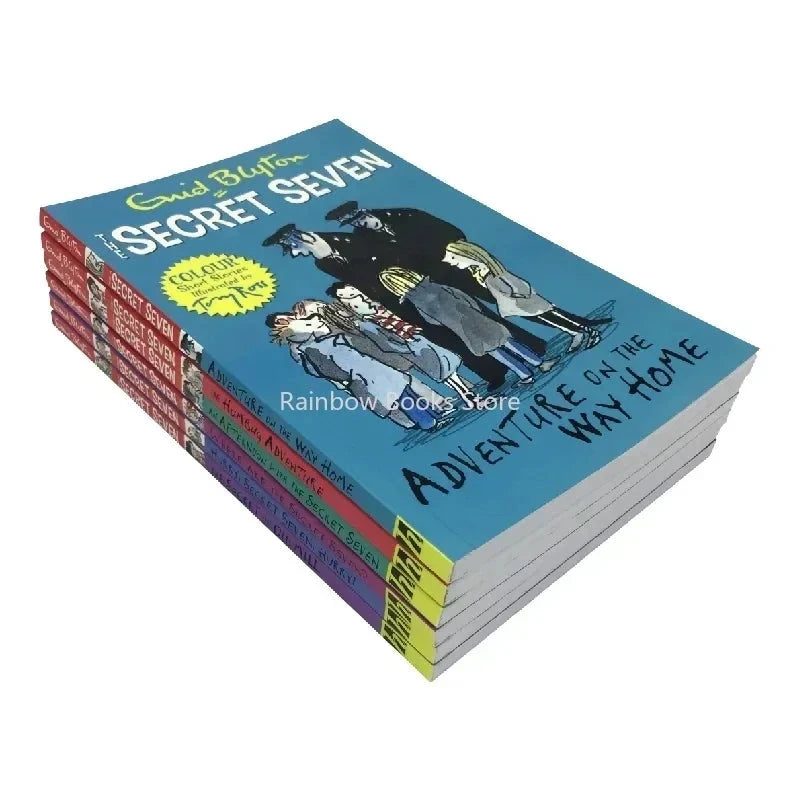6 Books Enid Blyton The Secret Seven Adventure Detective Short Fiction Novel English Story Children's Literature libros Good Vibrations