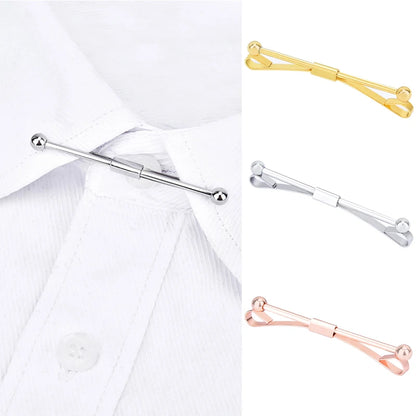 Tie Clip Fashion Style Ties for Men Metal Tone Simple Bar Clasp Practical Clasp Tie Pin for Mens Collar Clip Necktie Accessories Good Vibrations