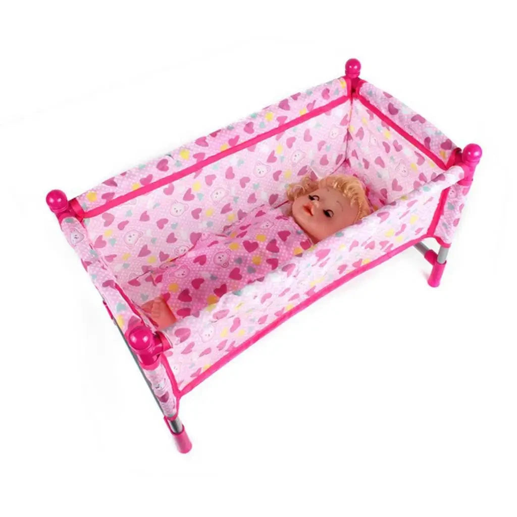 Bed - Dolls - Includes Mattress & Bedding, Kids indoor Playset Good Vibrations